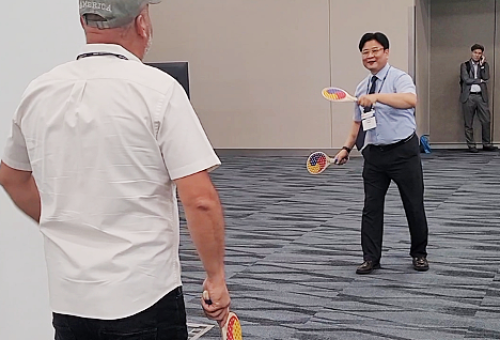 박기범 대표의 시연 모습