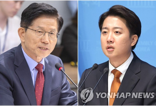 김문수-이준석 후보.                        [연합뉴스 자료사진]