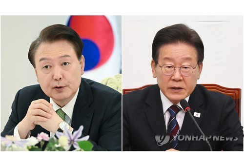 윤석열 대통령(왼쪽)과 더불어민주당 이재명 대표         [연합뉴스 자료사진]