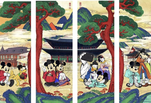 우나영(흑요석) 작가의 '미키장생도'                      [국가유산청 제공. 재판매 및 DB 금지]