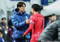 홍명보 감독과 손흥민.               [연합뉴스 자료사진]