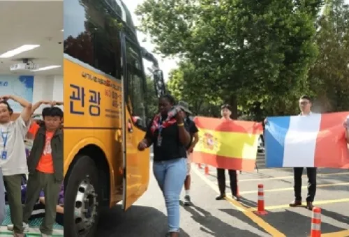 왼쪽부터 당진동일교회, 소강석 목사와 잼버리대회 참가자들, 여의도순복음교회 경기도 파주시 오산리 최자실기념금식기도원과 청소년 수련시설 영산수련원, 사랑의교회