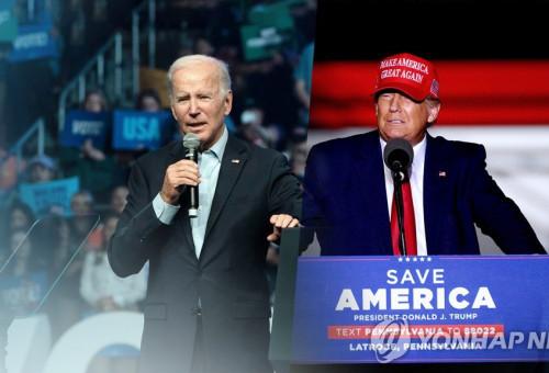 바이든 vs 트럼프 (CG)                    [연합뉴스TV 제공]