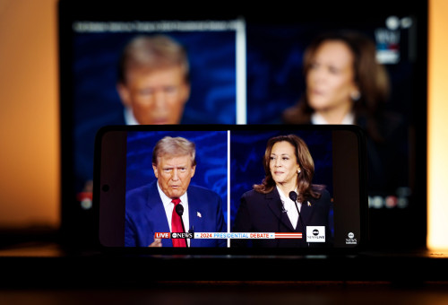 카멀라 해리스 미국 부통령과 도널드 트럼프 전 대통령